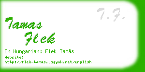 tamas flek business card